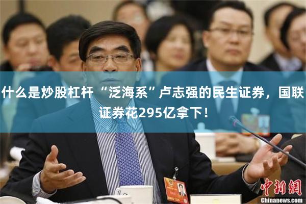 什么是炒股杠杆 “泛海系”卢志强的民生证券，国联证券花295亿拿下！