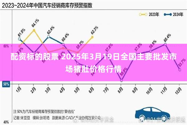 配资标的股票 2025年3月19日全国主要批发市场猪肚价格行情